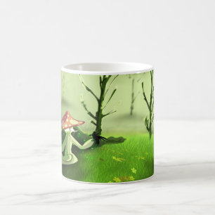 Forest Mushroom Spirit – Peaceful Fantasy Creature Coffee Mug