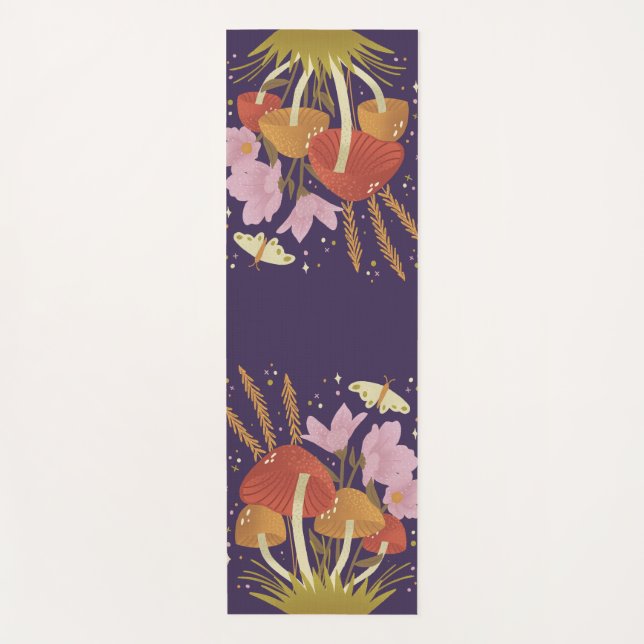 Forest Mushroom Yoga Mat (Front)