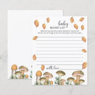 Forest mushrooms - baby bucket list