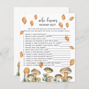 Forest mushrooms - Who knows mummy best