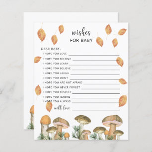 Forest mushrooms - wishes for baby