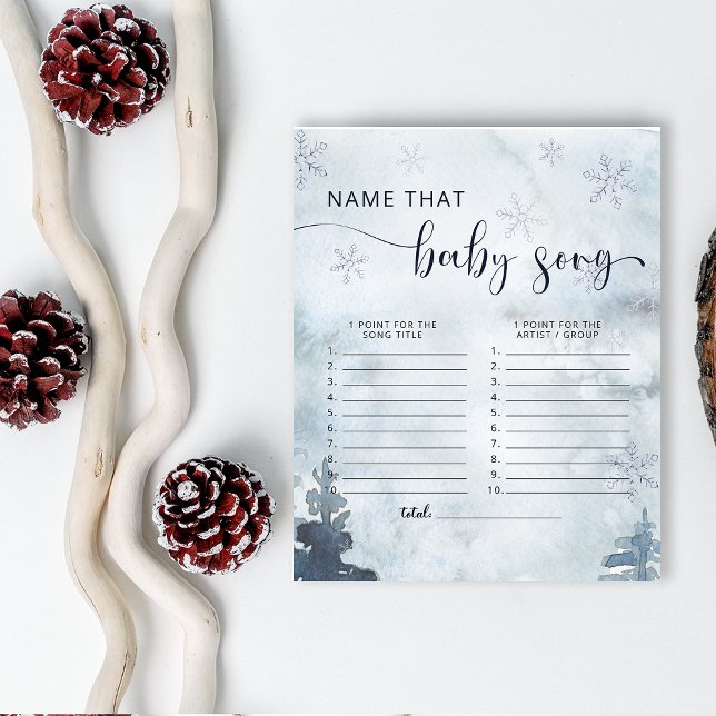 Forest Name that song baby shower game (Creator Uploaded)