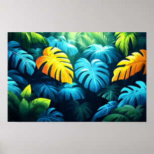 Forest Nature Illustration Watercolour Drawing Poster