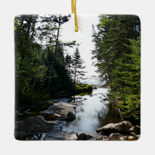 Forest near Hunters Beach Ceramic Ornament