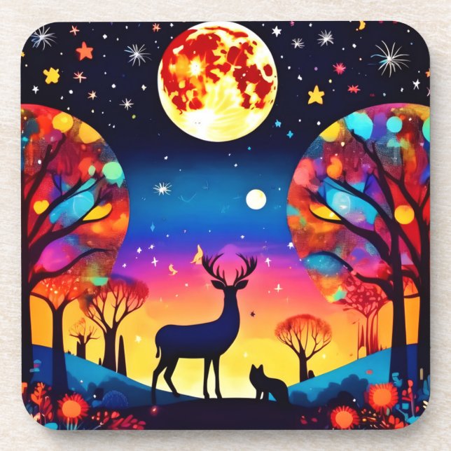 Forest Night Glow Coaster (Front)