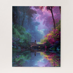 Forest Nymph by a Still Lake Jigsaw Puzzle
