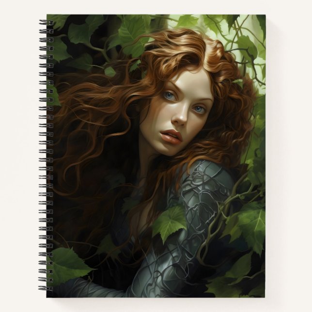Forest Nymph Girl Notebook (Front)