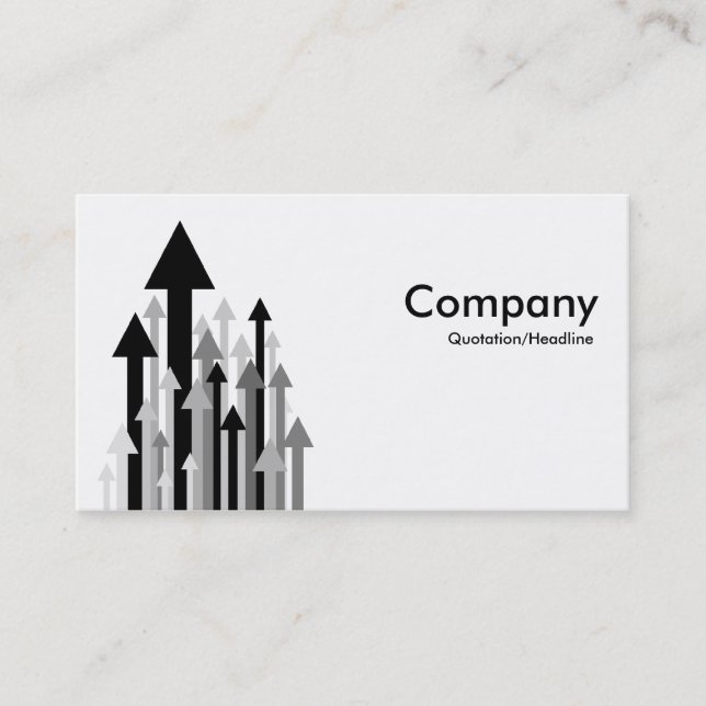 Forest of Arrows - Black and White Business Card (Front)