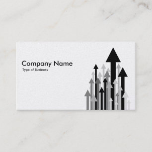 Forest of Arrows II - Black and White (Platinum) Business Card