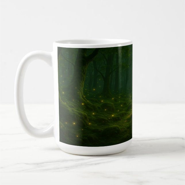 Forest of Fireflies Coffee Mug (Left)