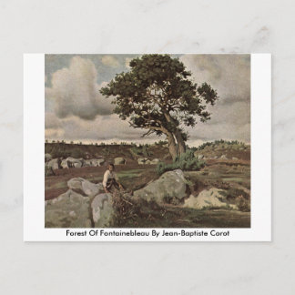 Forest Of Fontainebleau By Jean-Baptiste Corot Postcard