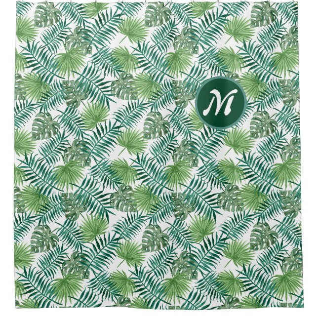 Forest of Palm Fronds Shower Curtain - Customise (Front)
