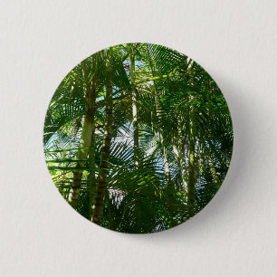 Forest of Palm Trees Tropical Nature 6 Cm Round Badge