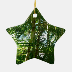 Forest of Palm Trees Tropical Nature Ceramic Tree Decoration