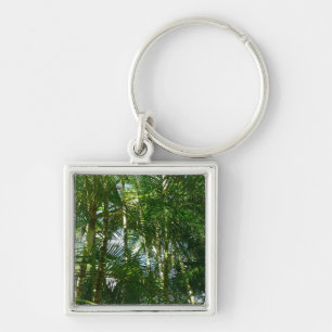Forest of Palm Trees Tropical Nature Key Ring