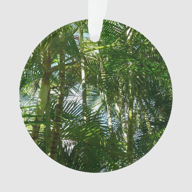 Forest of Palm Trees Tropical Nature Ornament (Front)