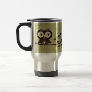 Forest Owl 15 oz. Stainless steel Travel Mug Cup