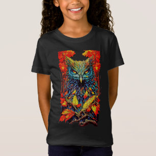 Forest Owl Illustration T-Shirt Hoodie