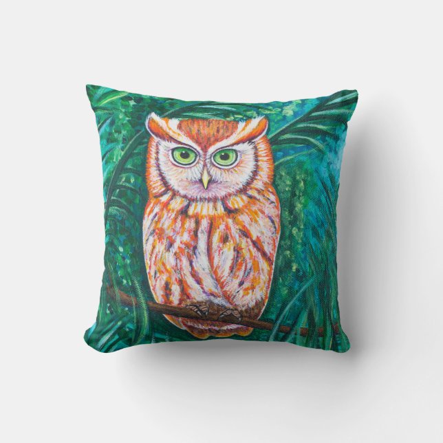 Forest Owls Cushion (Front)