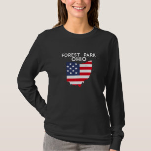 Forest Park Ohio USA State America Travel Ohioan P T-Shirt