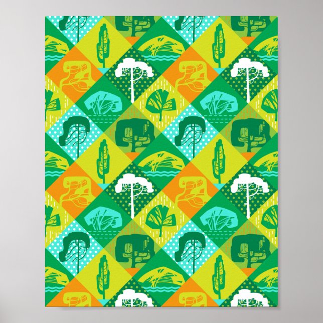 Forest patchwork poster (Front)