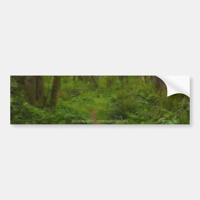 FOREST PATH Bumper Sticker (Front)