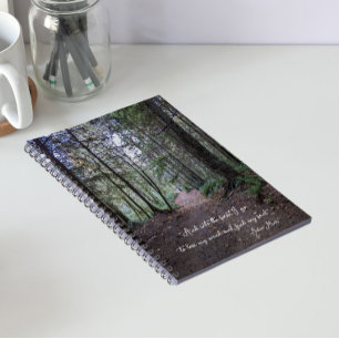 Forest Path John Muir Quote Notebook