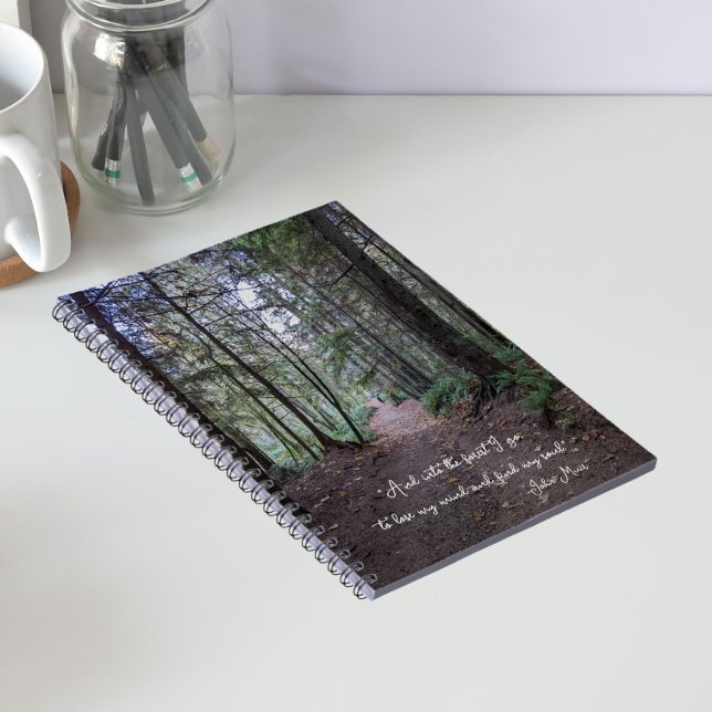 Forest Path John Muir Quote Notebook (In Situ)