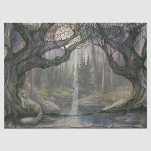 Forest path tissue paper