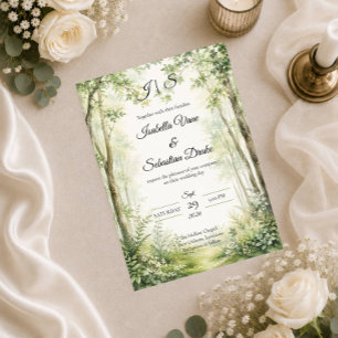Forest Path Wedding Invitation