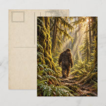 Forest Paths Bigfoot Postcard