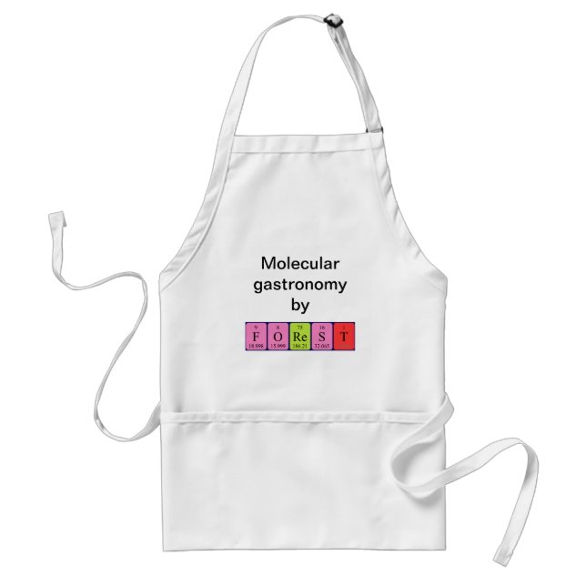 Forest periodic table name apron (Front)