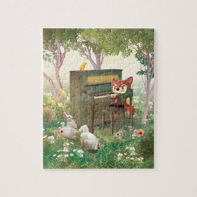 Forest Piano Concert Jigsaw Puzzle (Vertical)
