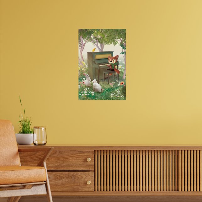 Forest Piano Poster (Living Room 2)