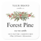 Forest Pine Christmas Candle