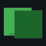 Forest Pine Green Solid Colour Card<br><div class="desc">Greeting Note Card printed with Forest Pine Green Solid Colour graphic art design illustration and select products collection by TheFabricSeal print on demand shop at Zazzle.com #ZazzleMade https://www.zazzle.com/store/thefabricseal TheFabricSeal©️Original. Forest green is a gorgeous, rich, dark hue and earthy shade of green that is often associated with the colour of trees...</div>