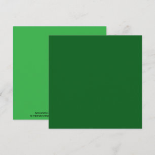 Forest Pine Green Solid Colour Card
