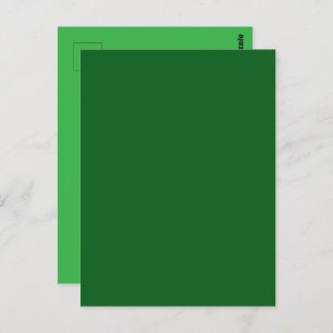 Forest Pine Green Solid Colour Postcard