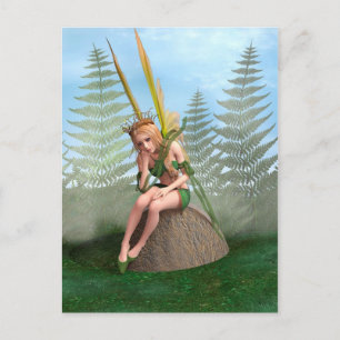 Forest Princess, Fairy Butterfly Postcard