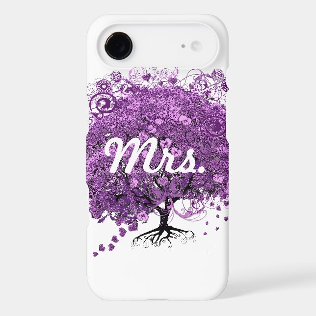 Forest Purple Heart Leaf Tree Wedding (Back)
