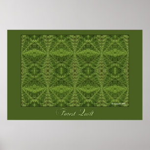 Forest Quilt Poster