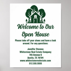 Forest Real Estate Company Custom Open House Poster