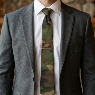 Forest Recon Woodland Camouflage Pattern Tie