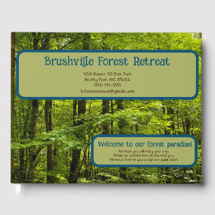 Forest Resort Vacation Rental Guest Book