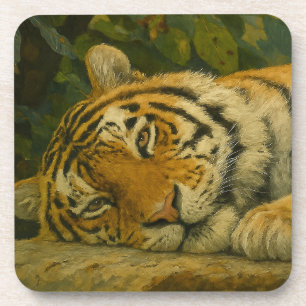 Forest Reverie – Resting Tiger in Jungle Light Coaster