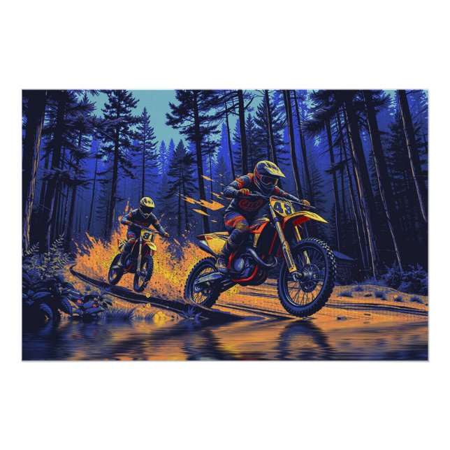 Forest Ride - Motocross Racers Poster (Front)