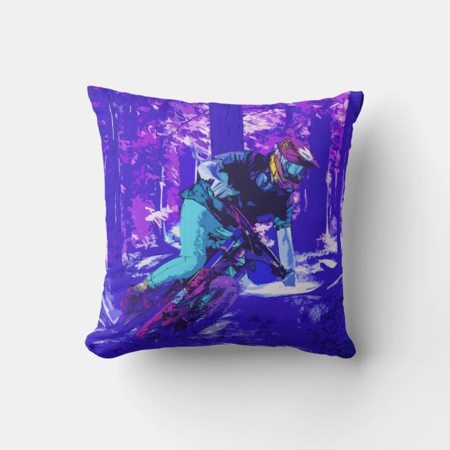 Forest Rider - BMX Racer Cushion (Front)