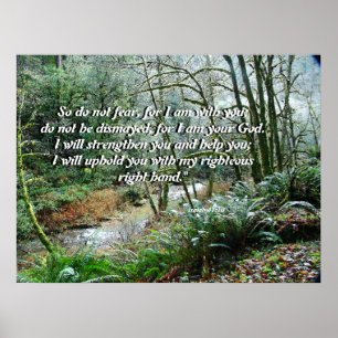 Forest River Isaiah 41:10 Print