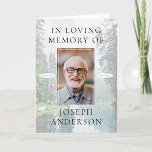 Forest River Photo Funeral Memorial Service Programme