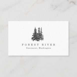 Forest River Rustic  Business Card